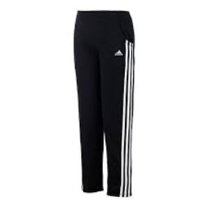 adidas Kids Black Sweatpants with White Accents